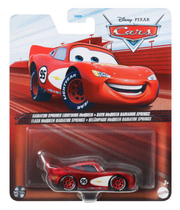 Cars de Disney y Pixar Diecast Vehículo de Juguete Rayo McQueen de Radiador Springs