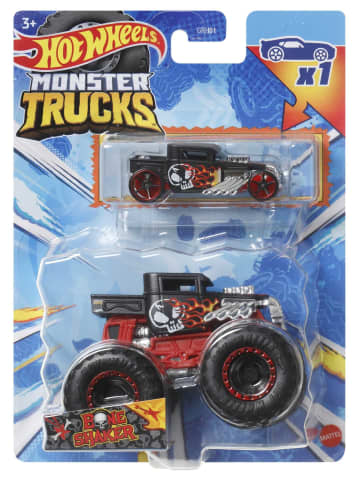 Hot Wheels Monster Trucks Veículo de Brinquedo Bone Shaker Die Cast Bone Shaker