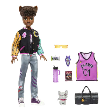 Monster High-Clawd Wolf-Poupée Avec Animal et Accessoires - Imagem 1 de 6