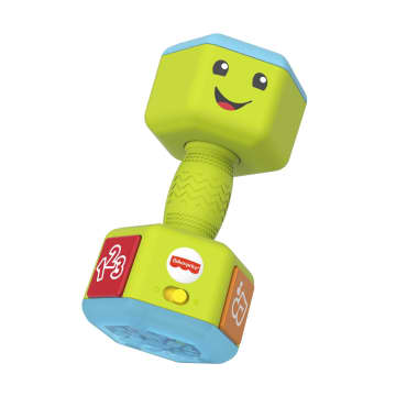 Fisher-Price Laugh & Learn Countin’ Reps Dumbbell Musical Rattle Toy For Infant & Toddler