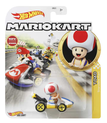 Hot Wheels Mario Kart Véhicule Toad Standard Kart