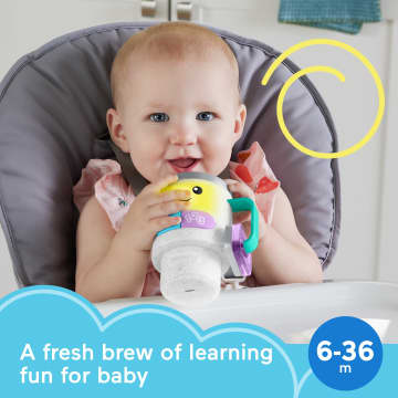 Fisher-Price Laugh & Learn Wake Up & Learn Coffee Mug Baby & Toddler Toy With Music & Lights