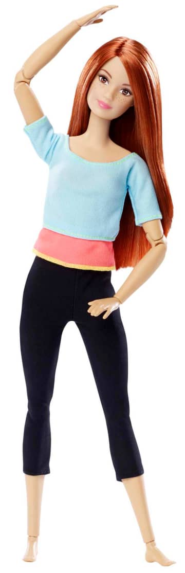 Barbie Made To Move Toys Barbie Doll Light Blue Top