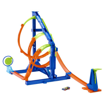 Hot Wheels® Action Track Set With 1 Toy Car, Corkscrew Triple Loop Track Set