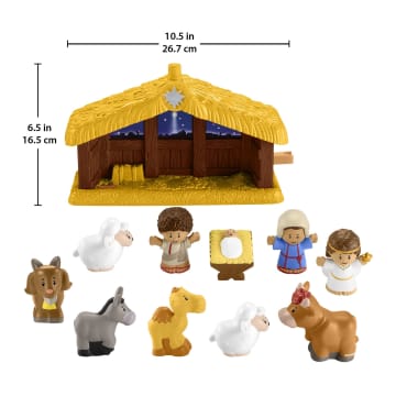 Fisher-Price Little People Nativity Scene Playset For Toddlers, Stable With 10 Figures - Imagem 5 de 5