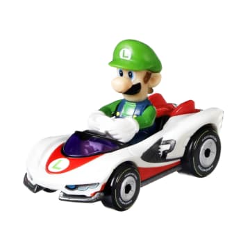 Hot Wheels Mario Kart Vehículo de Juguete Paquete de 4 con Shy Luigi Exclusivo