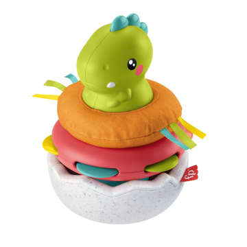 Fisher-Price Amis Animaux Dino Empilo Rigolo, 4 Éléments - Image 1 of 4