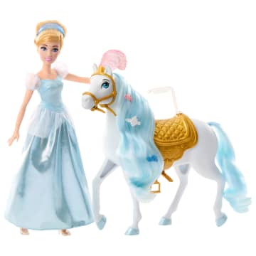 Disney Princess Toys, Cinderella Doll And Horse, Gifts For Kids - Imagem 1 de 6