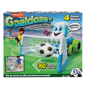 Fisher-Price Electronic Soccer Game With Net & Soccer Ball, Goaldozer Preschool Toy - Image 6 of 6