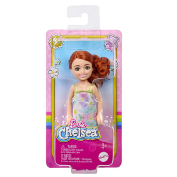 Barbie Chelsea Doll, Small Doll Wearing Removable Floral Dress With Red Hair & Blue Eyes - Image 6 of 6