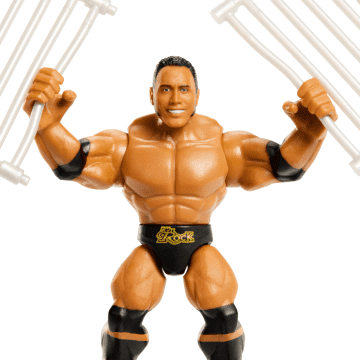 WWE Action Figure Knuckle Crunchers The Rock With Battle Accessory - Image 5 of 6