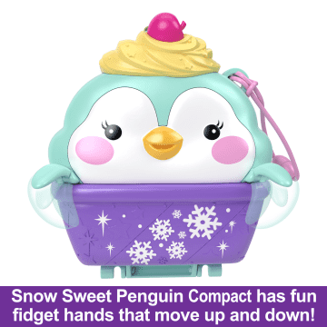 Polly Pocket Dolls And Playset, Travel Toys, Snow Sweet Penguin Compact - Image 3 of 6