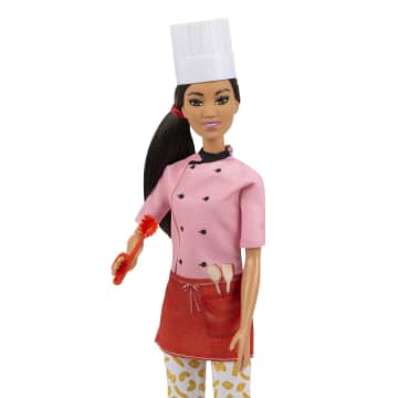 Barbie Career Pasta Chef Brunette Doll (12-In/3040-Cm) With Accessories en-us