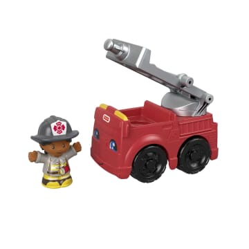 Fisher-Price Little People Figura de Juguete Camión de Bomberos Al Rescate - Imagen 2 de 6