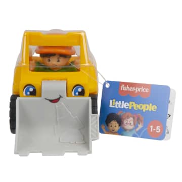 Fisher-Price Little People Bulldozer Vehicle & Construction Worker Figure For Toddlers