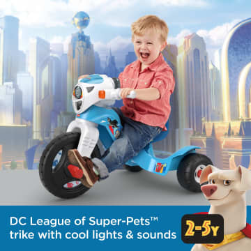 Power Wheels DC League Of Super-Pets Lights & Sounds Trike, Toddler Tricycle