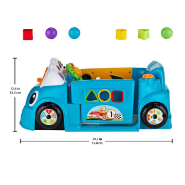 Fisher-Price Laugh & Learn Crawl Around Car, Electronic Learning Toy Activity Center For Baby, Blue