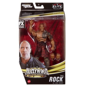 WWE Hollywood Elite The Rock As Luke Hobbs Action Figure Set, 4 Pieces
