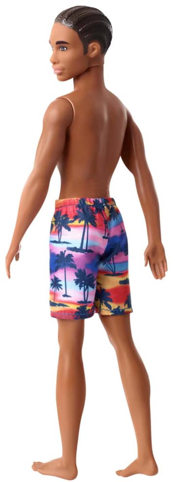 Barbie Ken Beach Doll Wearing Tropical Print Swimsuit