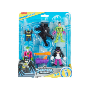 Imaginext DC Super Friends Batman & Villains Figure Set, 7-Piece Preschool Toys - Image 6 of 6