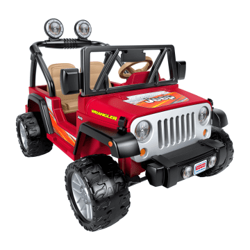 Power Wheels Jeep Wrangler 12V Red And Black Ride On Vehicle