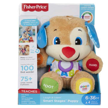 Fisher-Price Plush Baby Toy With Lights And Smart Stages Learning Content, Laugh & Learn Puppy