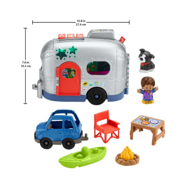Fisher-Price Little People Veículo de Brinquedo Trailer de Aventuras e Aprendizagem