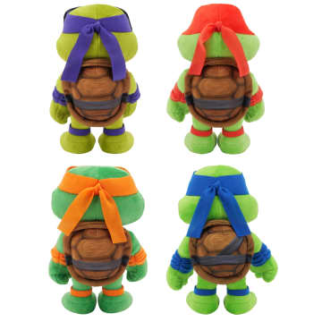 Teenage Mutant Ninja Turtles: Mutant Mayhem Plush Toys 4 Pack, 8 Inch Soft Dolls - Imagen 6 de 6