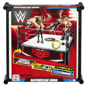 WWE Superstar Ring With Spring-Loaded Mat