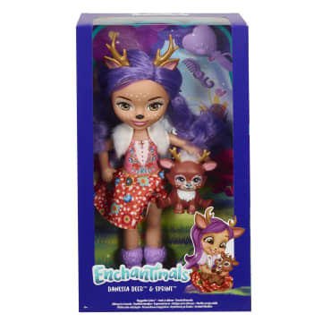 Enchantimals Muñeca Danessa Deer y venadito Sprint - Imagem 5 de 5