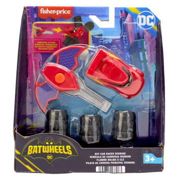 Fisher-Price DC Batwheels 1:55 Scale Redbird Launching Toy Race Car With Accessories, 5 Pieces