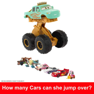 Disney And Pixar's Cars Toys, Cars On the Road Circus Stunt Ivy Vehicle, Jumping Monster Truck