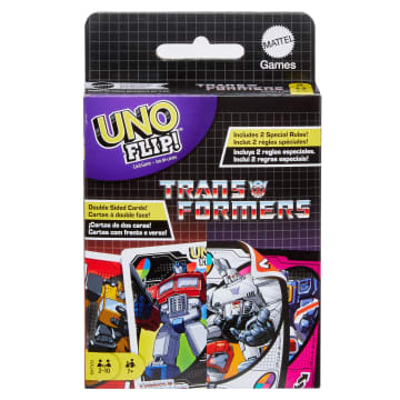 UNO Flip Transformers Card Game For Kids & Family Night
