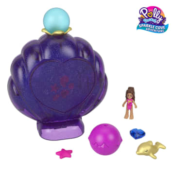 Polly Pocket Sparkle Cove Adventure Underwater Lagoon Compact Playset With Micro Doll & Accessories - Image 4 of 6