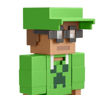 Minecraft Creator Series Figura de Acción Con playera verde militar