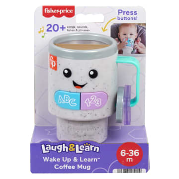 Fisher-Price Laugh & Learn Wake Up & Learn Coffee Mug Baby & Toddler Toy With Music & Lights