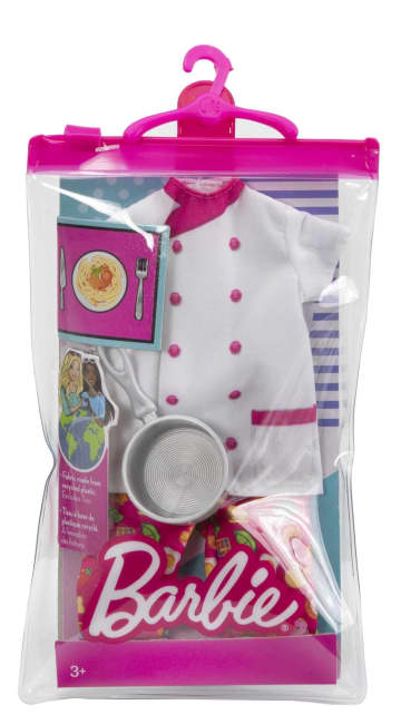 Barbie Fashion Pack, Career Chef Doll Clothes For Barbie Doll With 1 Outfit & 1 Accessory