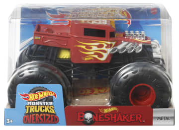 Hot Wheels Monster Trucks Vehículo de Juguete Bone Shaker Rojo Escala 1:24 - Imagen 5 de 5