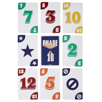 Phase10 Card Game 40th Anniversary Edition Rummy Style Play For 7 Year Olds & Up