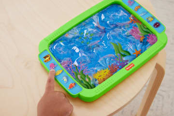 Fisher-Price Sensory Bright Squish Scape Tablet Toy For Preschool Tactile Sensory Play, 1 Piece