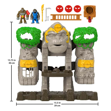 Imaginext Gorilla Fortress Playset With Toy Figures And Accessories, Preschool Toys - Imagen 6 de 6