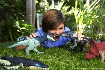 Jurassic World Wild Roar Eocarcharia Dinosaur Toy Figure With Sound - Image 2 of 6