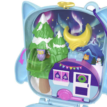 Polly Pocket Conjunto de Brinquedo Estojo Coruja Nevada