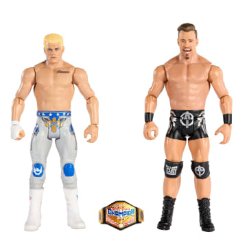 WWE Action Figures Championship Showdown Cody Rhodes vs Austin Theory 2-Pack - Image 1 of 6