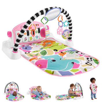 Fisher-Price  Tapis Piano Lumières et Apprentissage, Pour Bébé, Rose - Imagen 1 de 6