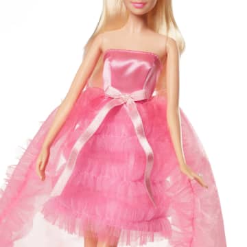 Barbie Doll, Birthday Wishes, Giftable, Blonde in Pink Dress - Imagen 3 de 6