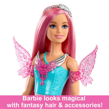 Barbie Doll With 2 Fantasy Pets, Barbie “Malibu” From Barbie A Touch Of Magic - Imagem 3 de 6