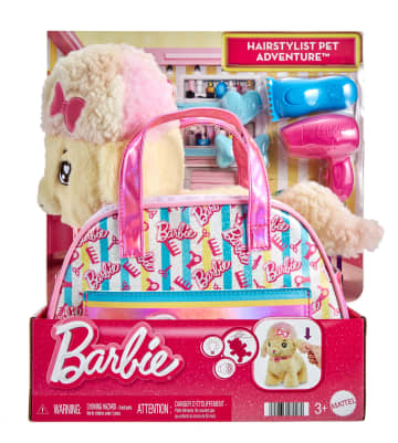 Barbie Stuffed Animals, Poodle With themed Purse And 6 Accessories, Salon Pet Adventure - Imagen 6 de 6