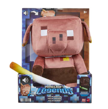 Minecraft Toys, Plush Piglin Grunter Figure With Sound - Imagen 6 de 6