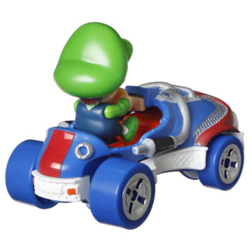 Hot Wheels Mario Kart Veículo de Brinquedo Baby Luigi Sneeker
